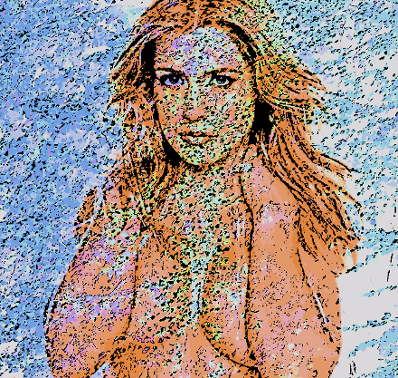 kristie als kunstwerkje